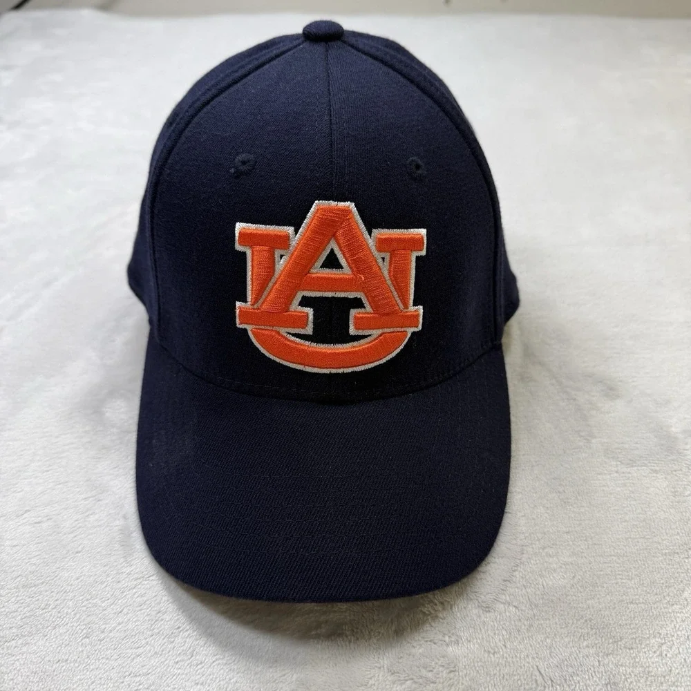 Auburn Tigers Top Of The World One Fit Stretch Hat Cap Navy NCAA